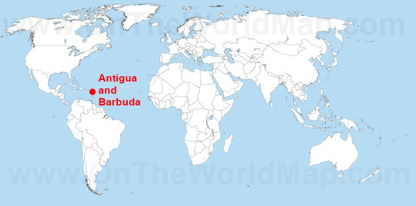 antigua and barbuda location on world map antigua and barbuda location on world map