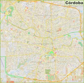 Large detailed map of Córdoba