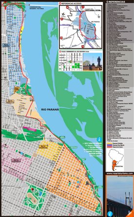 Rosario tourist map