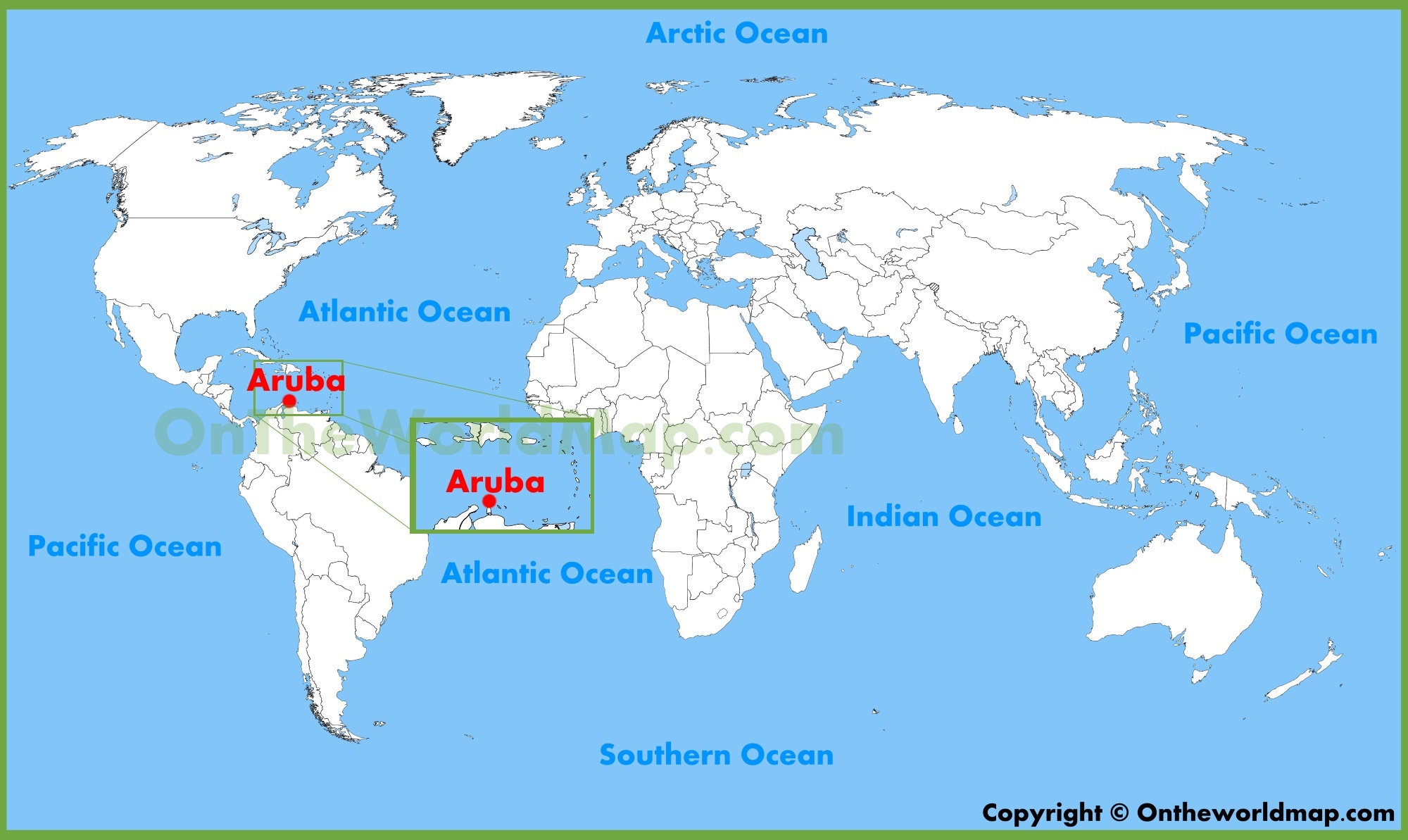 where is aruba on world map Aruba Location On The World Map where is aruba on world map