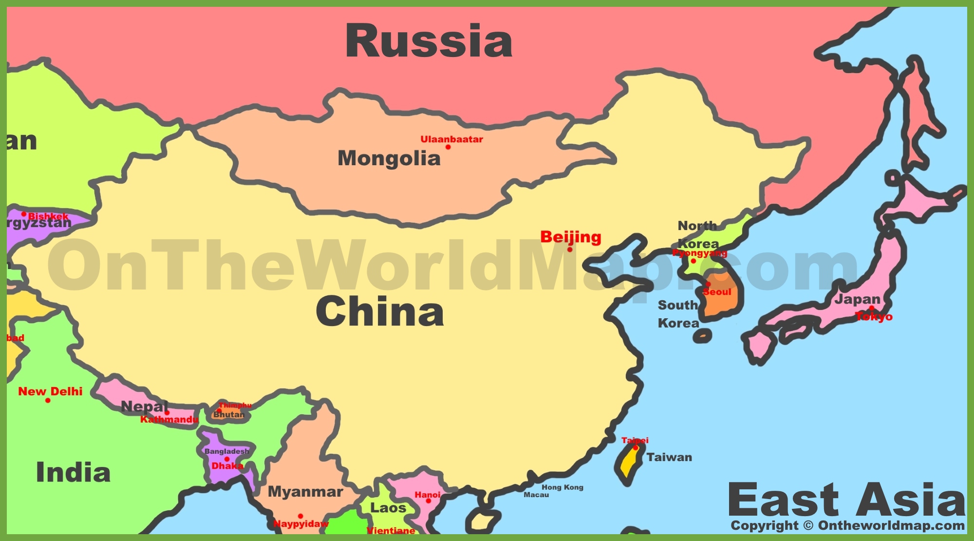 Map Of East Asia 38