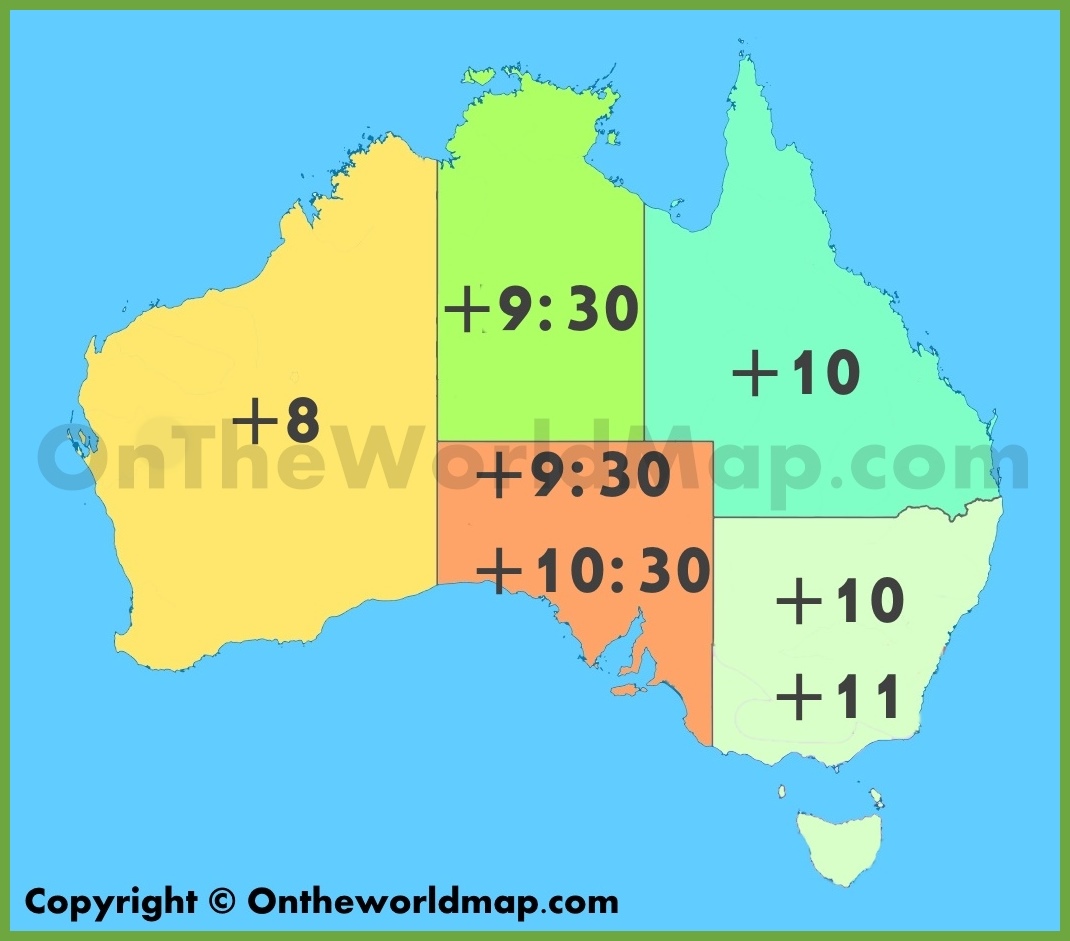 Tijdzones Australi 