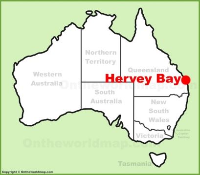 Hervey Bay Location Map
