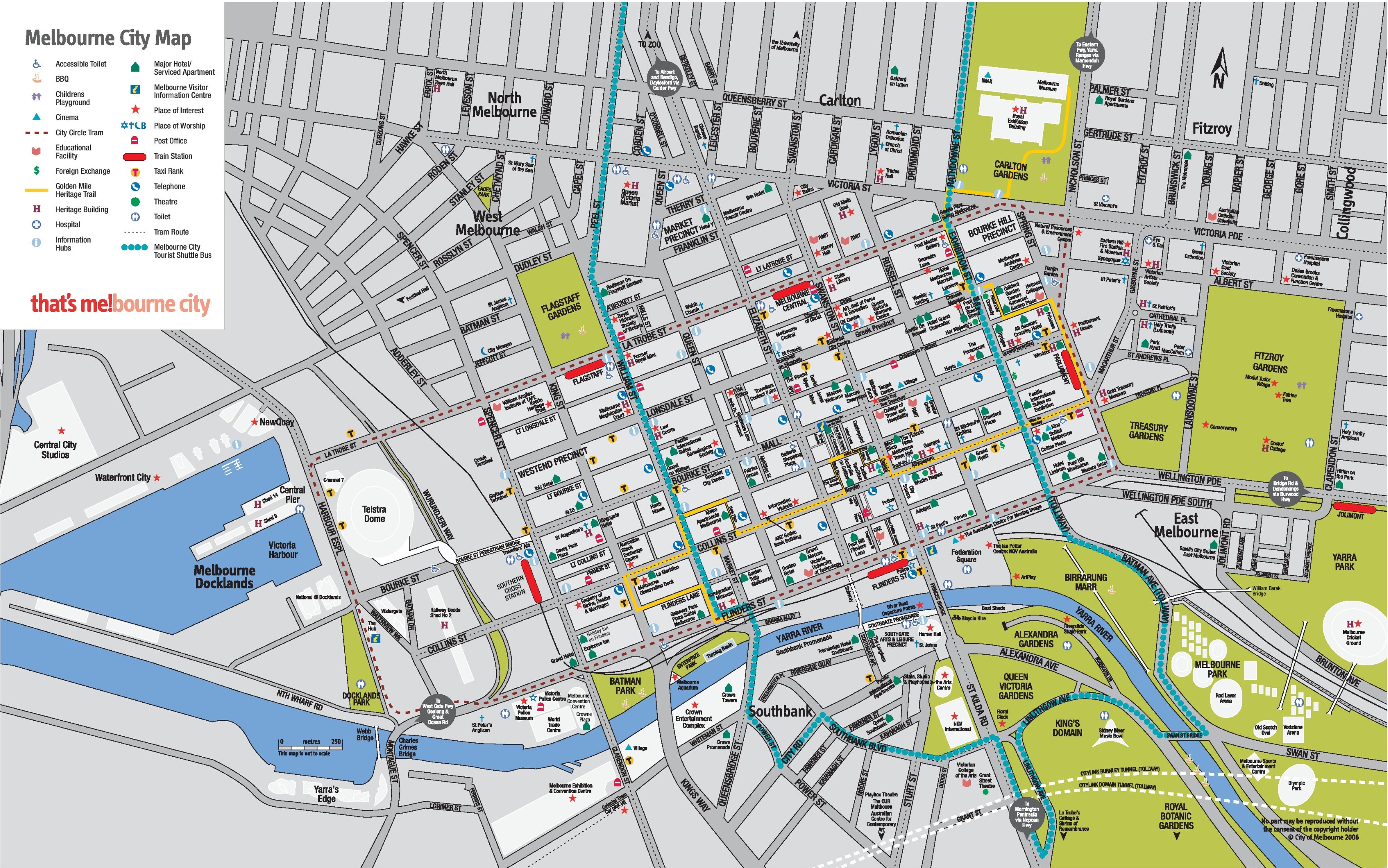 melbourne cbd map