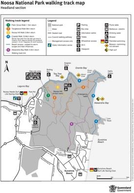 Noosa National Park map