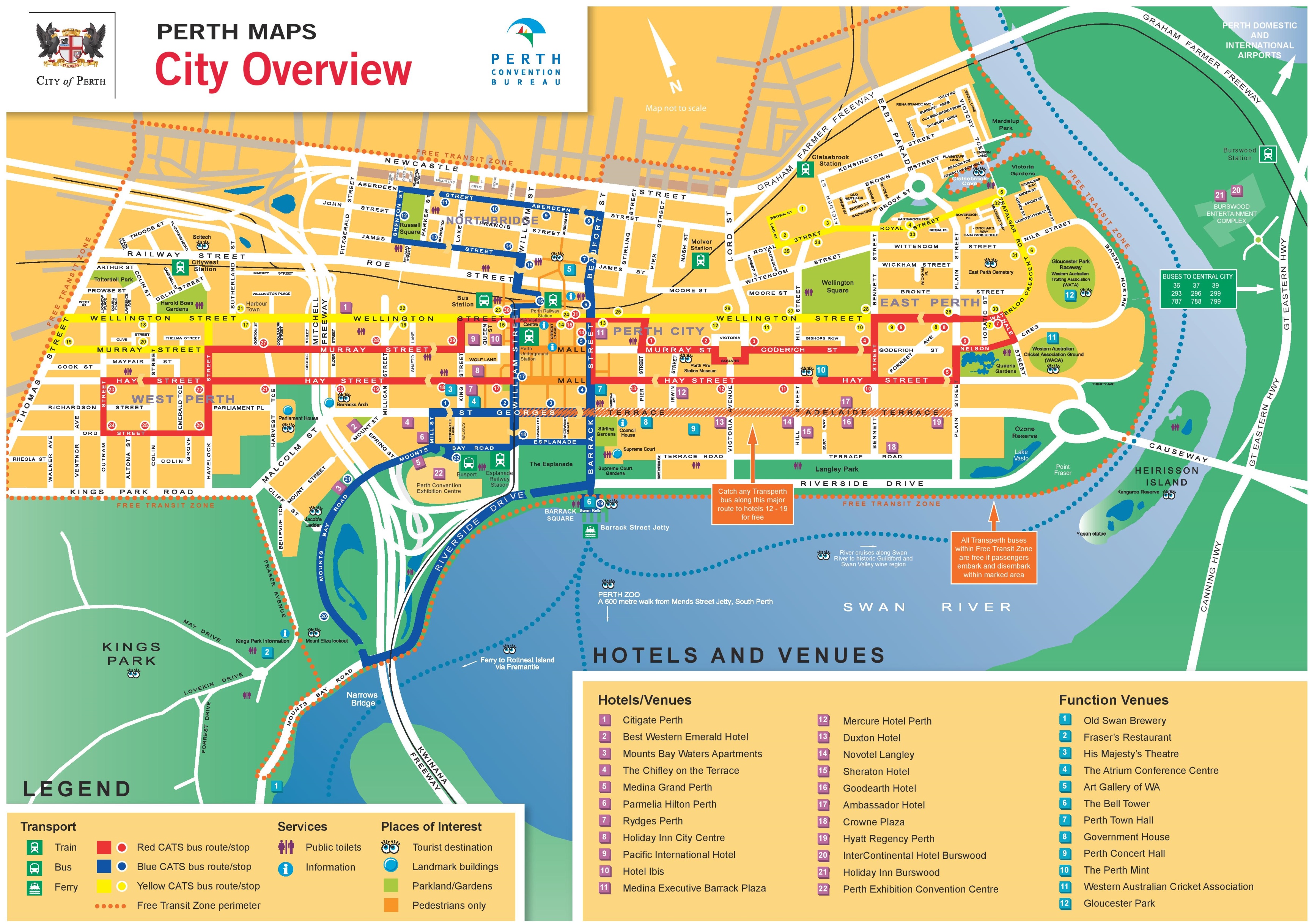 Perth Ferry Map