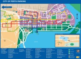 Perth parking map