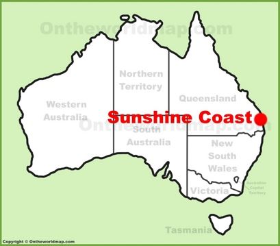 Sunshine Coast Location Map