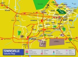 Townsville tourist map