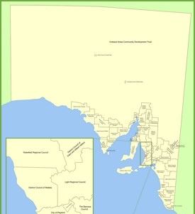 South Australia local government area map