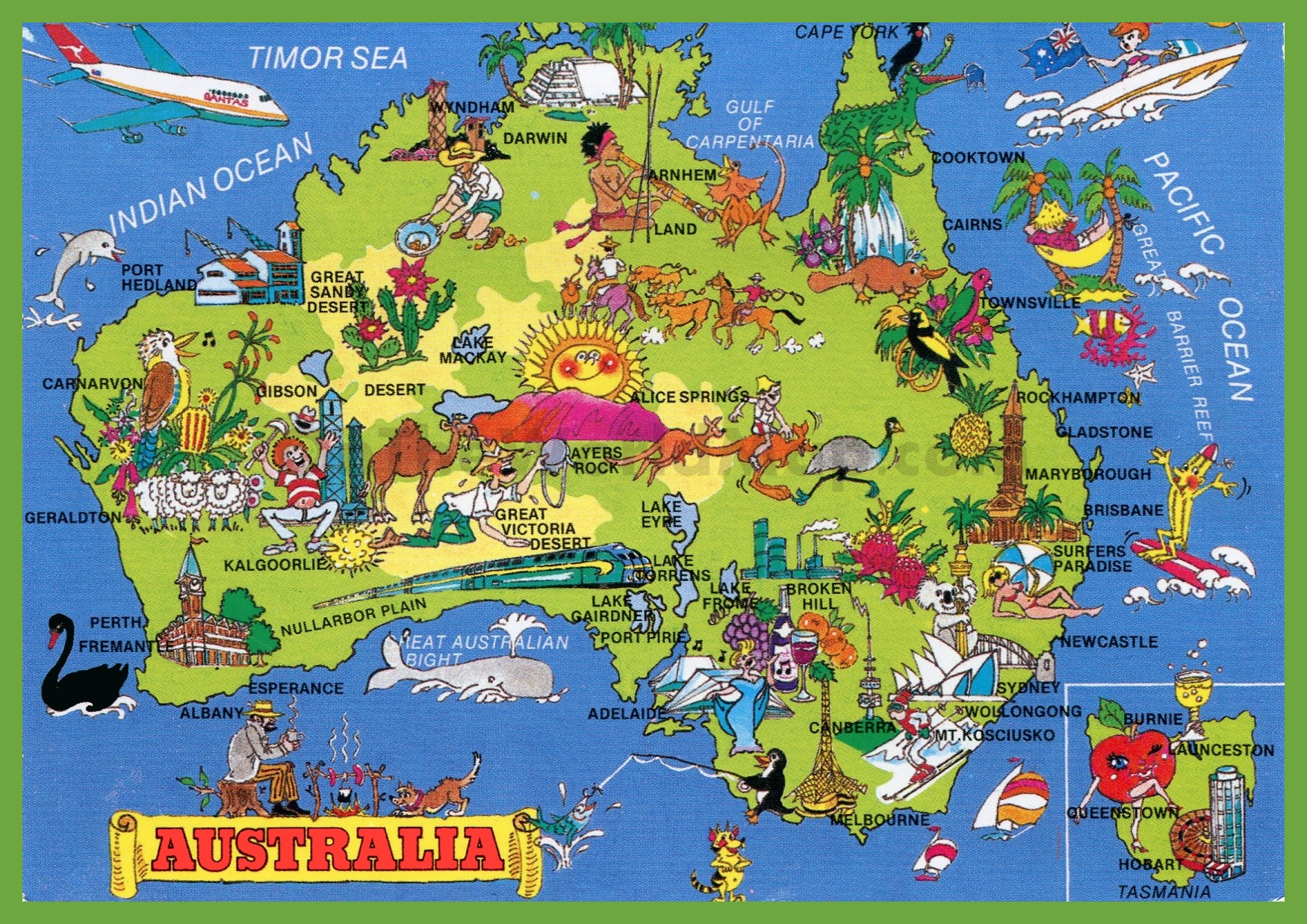 Image result for australia tourist map