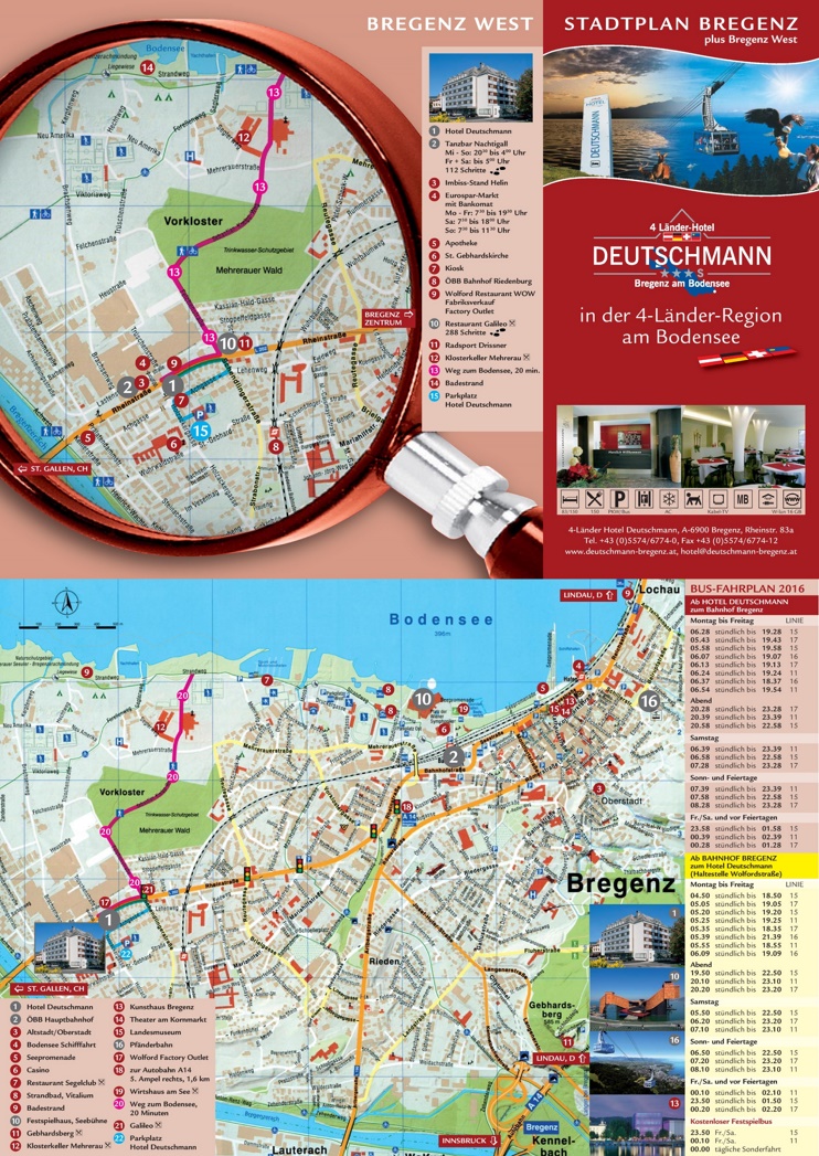 Bregenz tourist map
