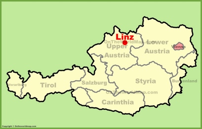 Linz Location Map