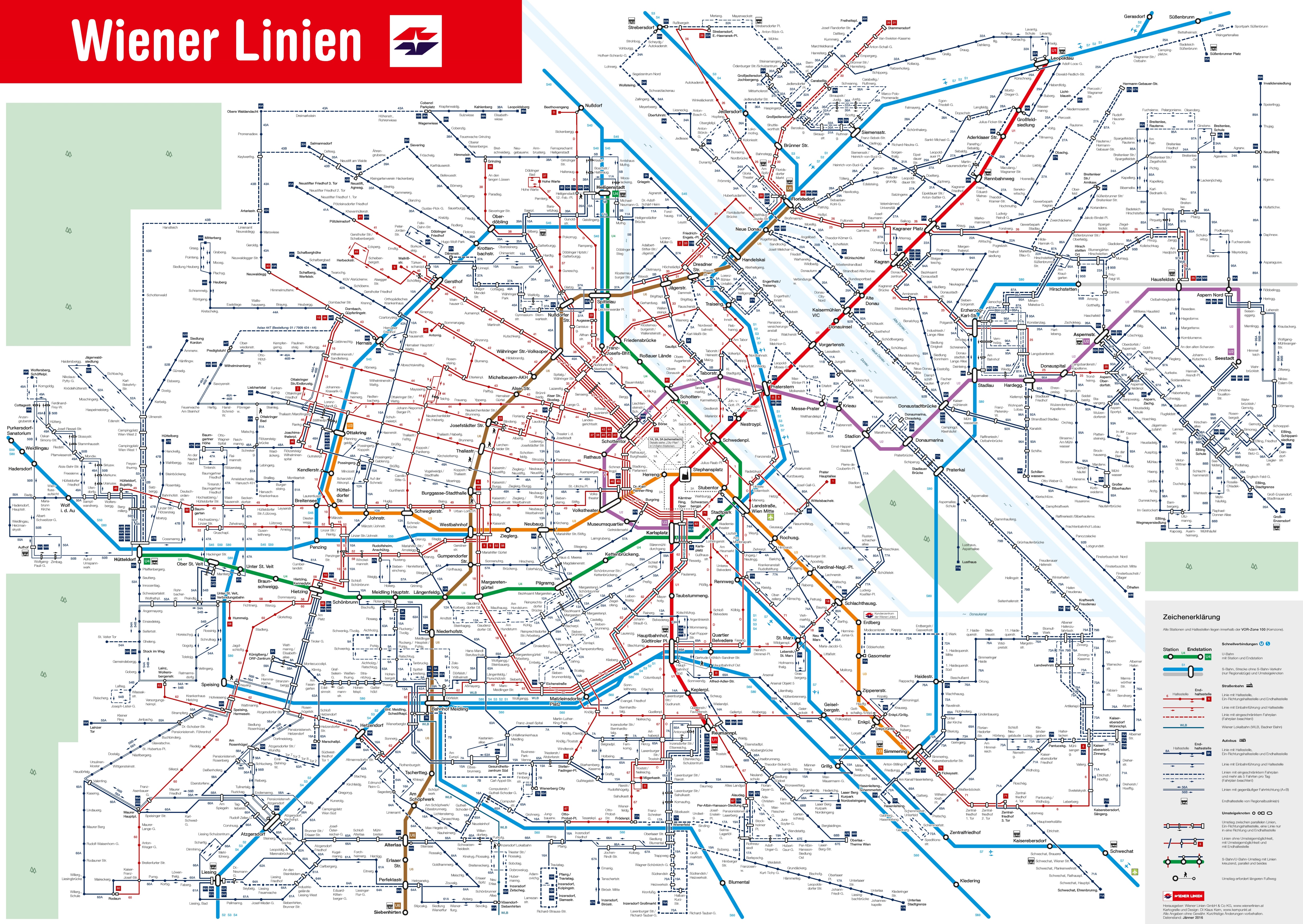 Vienna Public Transport Map