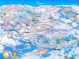 Arlberg ski map