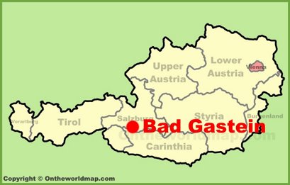 Bad Gastein Location Map