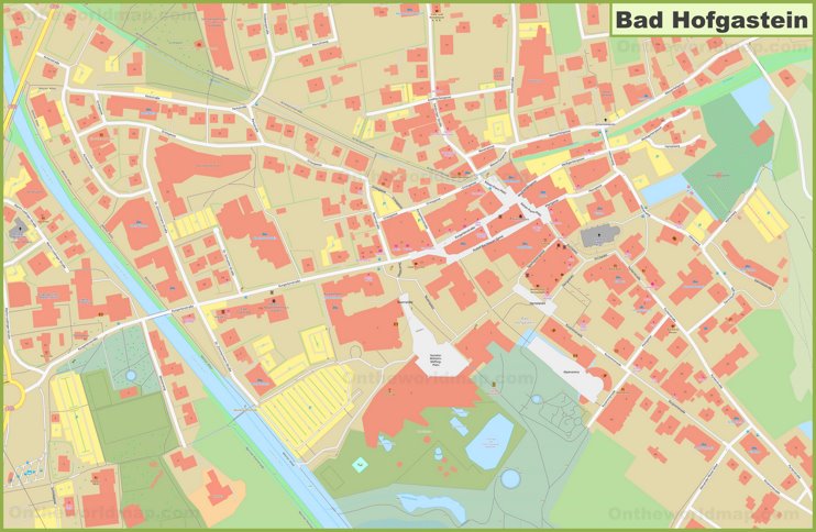 Bad Hofgastein city center map
