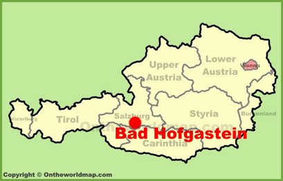 Bad Hofgastein Location Map