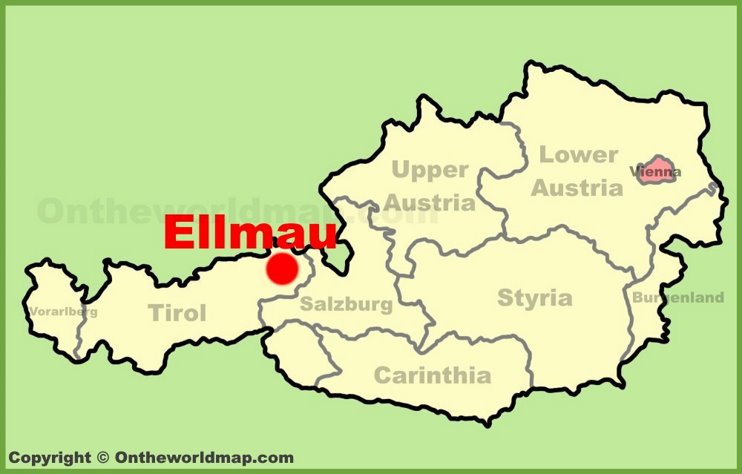 Ellmau location on the Austria Map