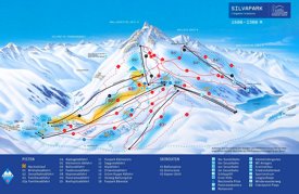 Galtür ski map