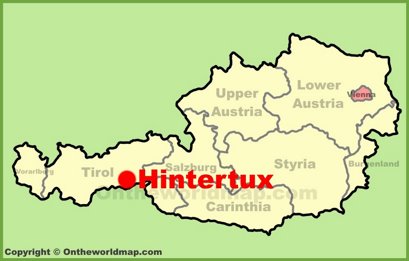 Hintertux Location Map