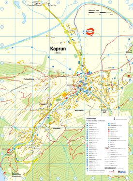 Kaprun tourist map