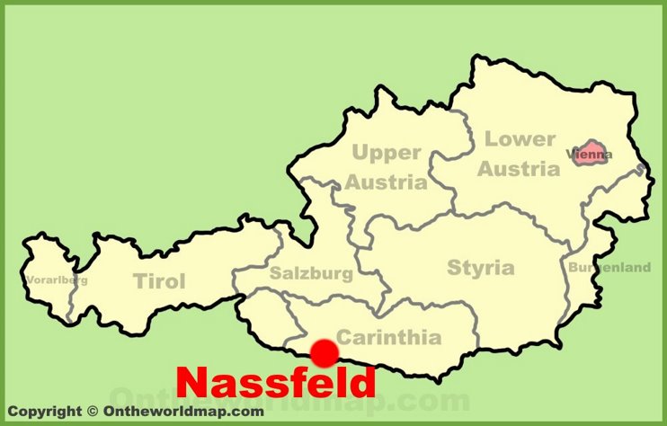 Nassfeld location on the Austria Map