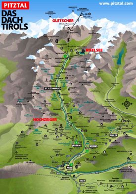 Pitztal Maps | Austria | Maps of Pitztal