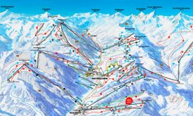 Hinterglemm ski map