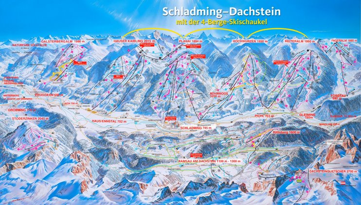Schladming ski map