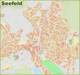 Detailed map of Seefeld