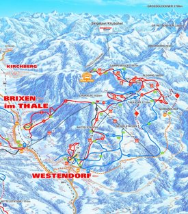 Westendorf ski map