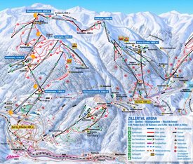Zell am Ziller ski map