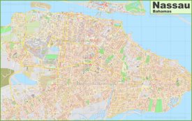 Large detailed map of Nassau
