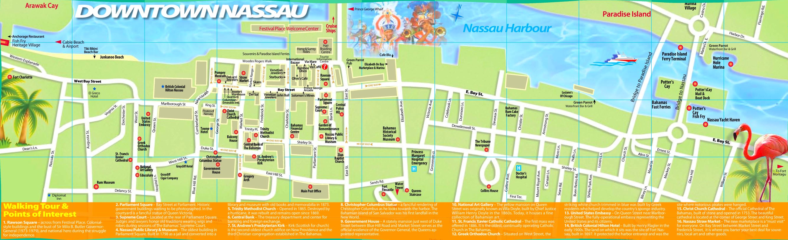 Printable Nassau Walking Map 