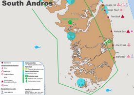 South Andros Map