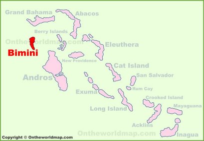 Bimini Location Map