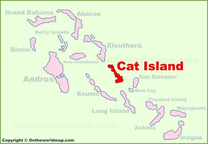 Cat Island Location Map