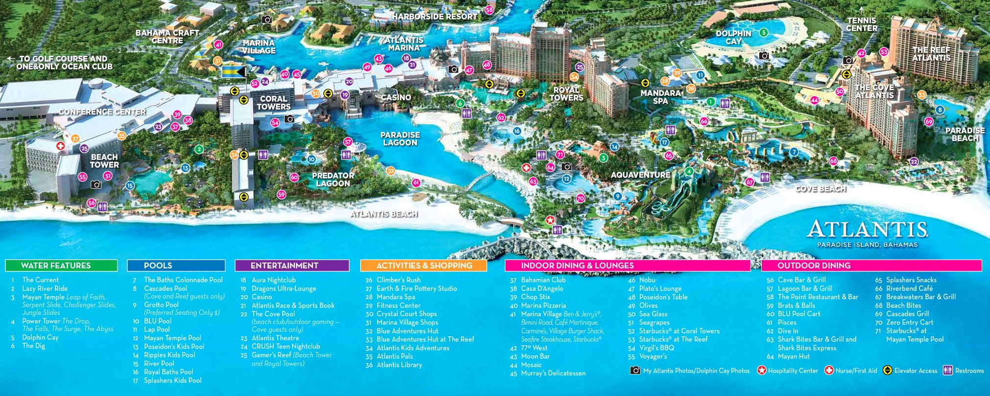 Atlantis Paradise Island Map – Map Of The World