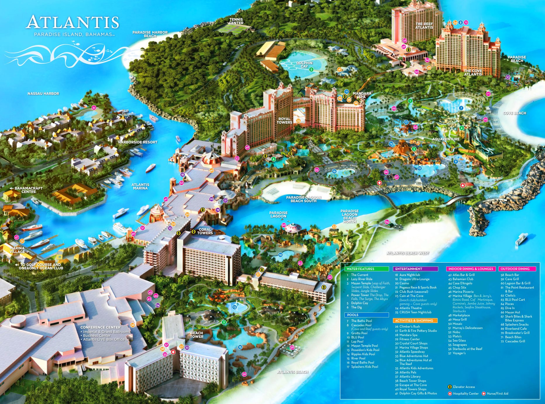 Atlantis Tourist Map 