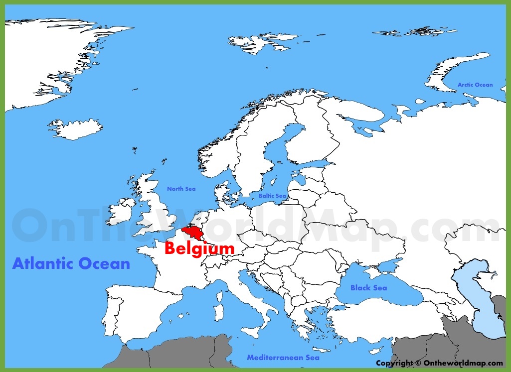 Belgium Location On The Europe Map