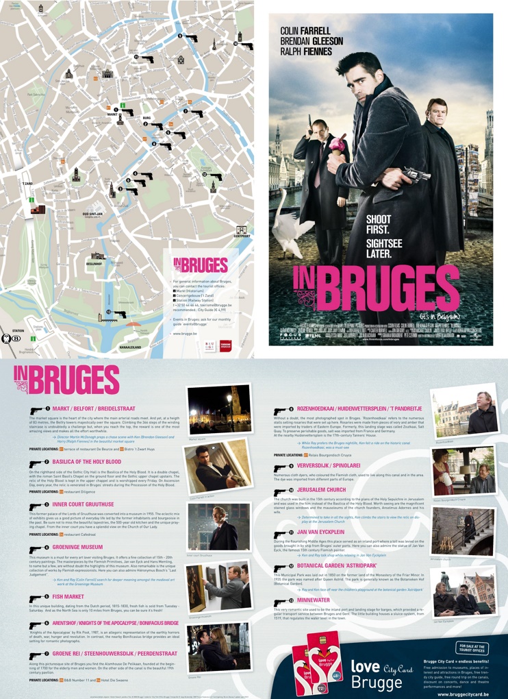 In Bruges movie map