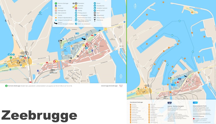 Zeebrugge tourist map