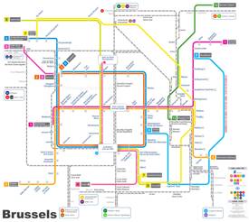Brussels train map