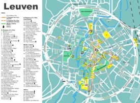 Leuven tourist map
