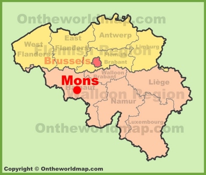 Mons Location Map