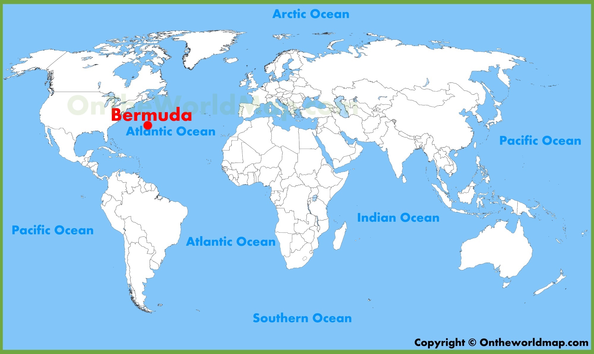 Bermuda Location On The World Map