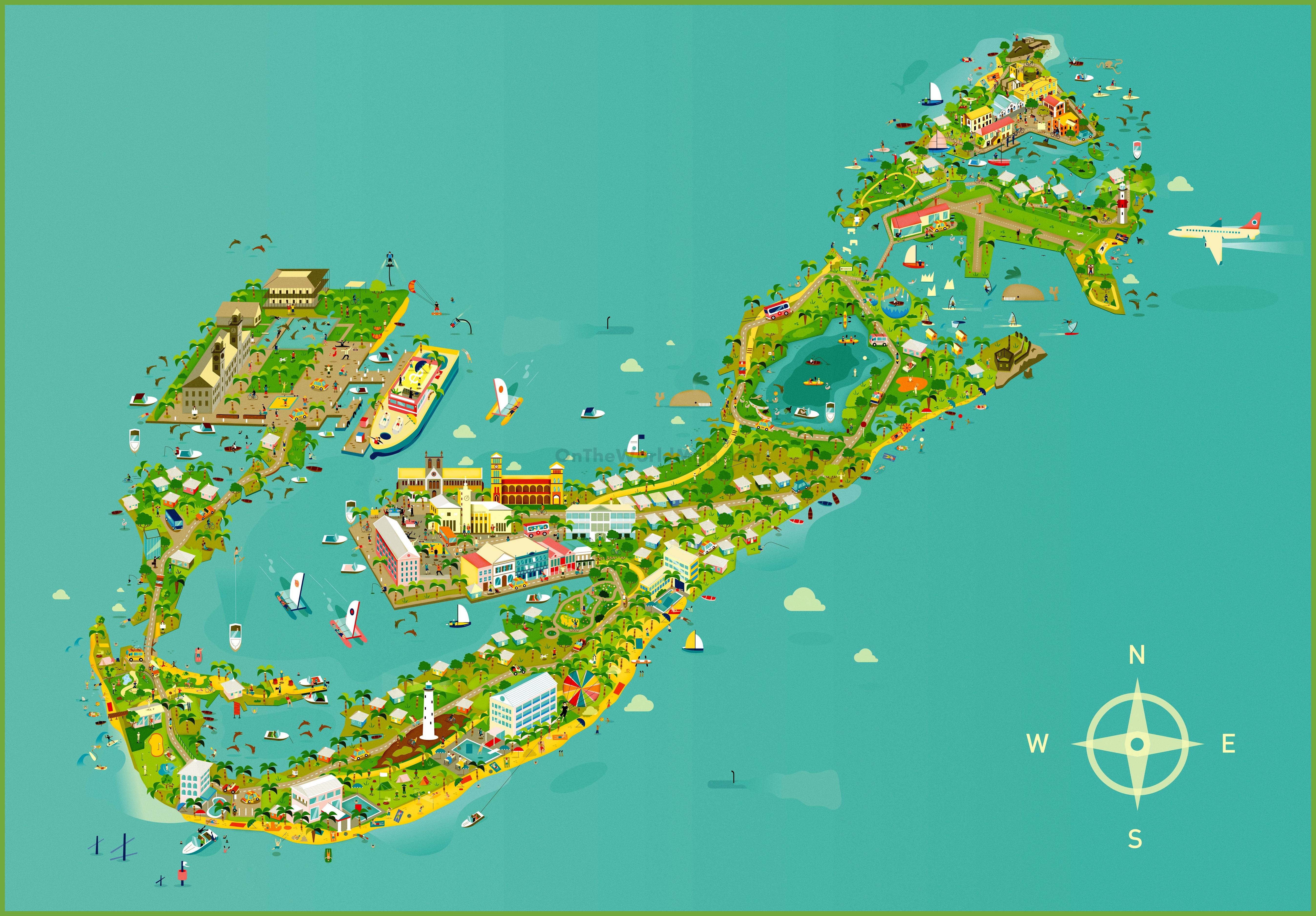 Printable Tourist Map Of Bermuda