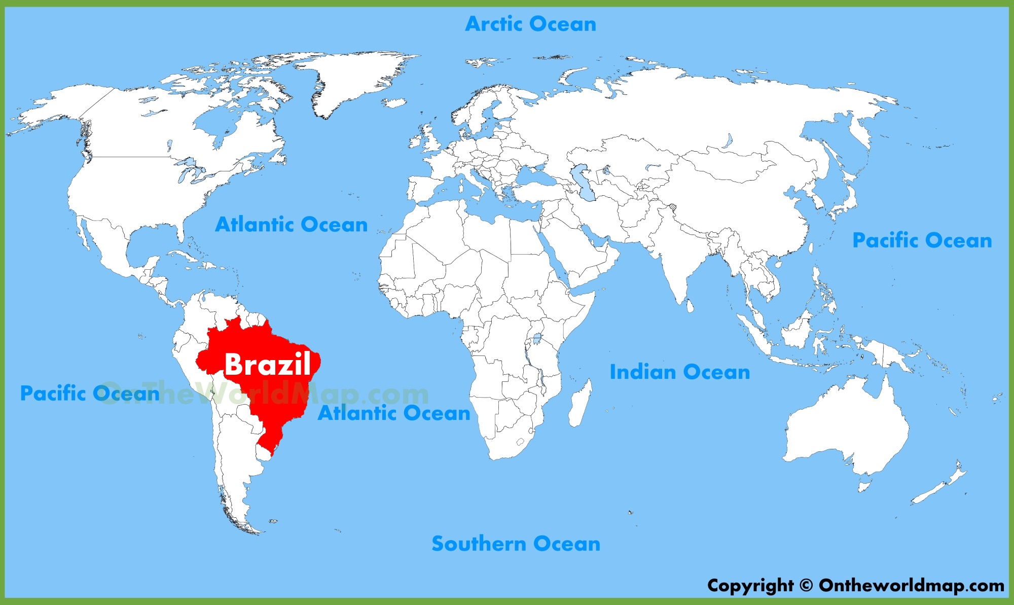 rio de janeiro world map Brazil Location On The World Map rio de janeiro world map