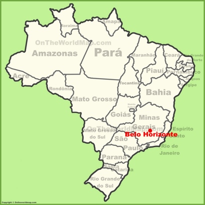 Belo Horizonte Location Map